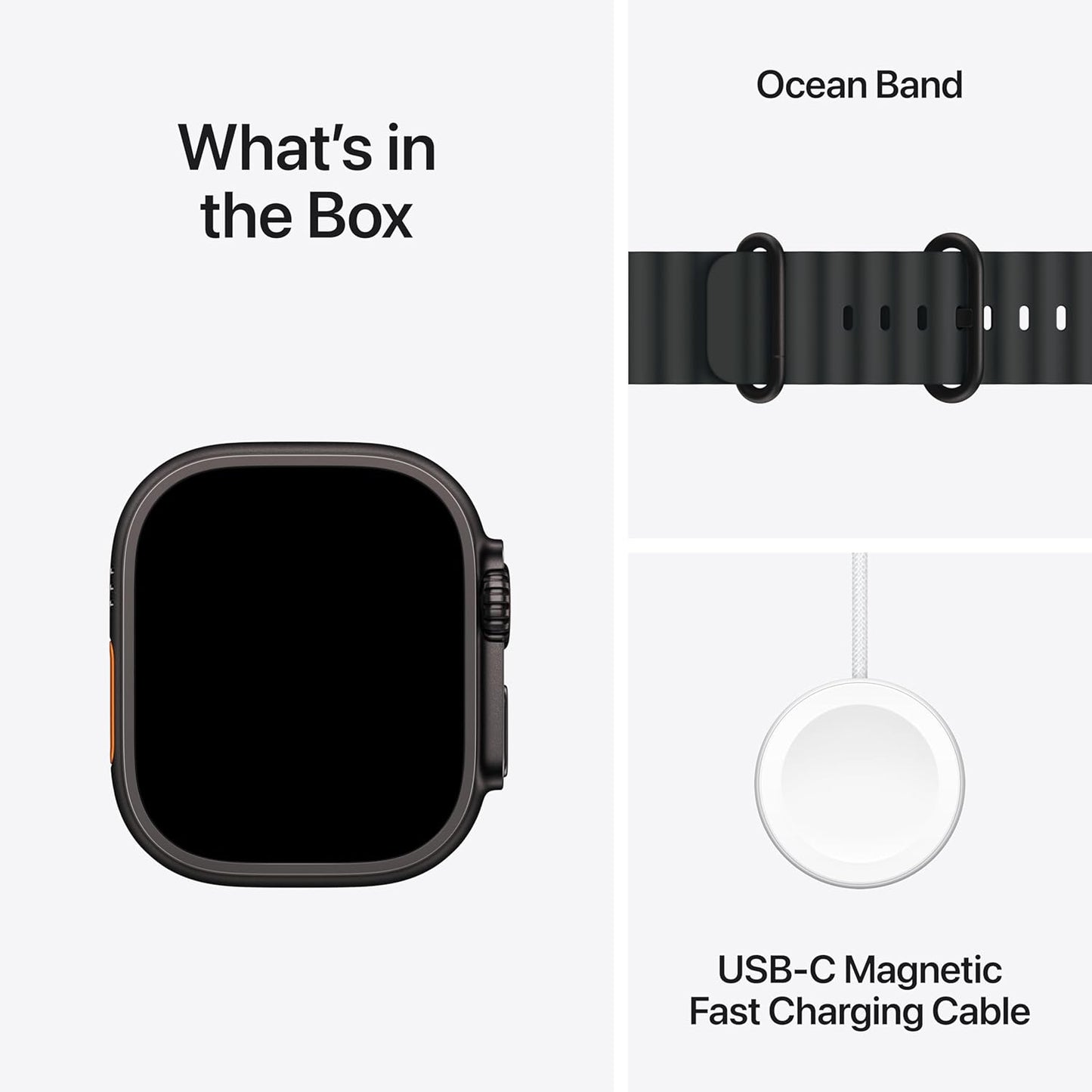 Apple Watch Ultra 2 (GPS + Cellular, 49MM) -Titanium Case with Black Ocean Band (Renewed)